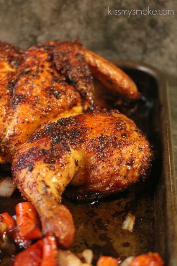 Grilled Brick Chicken is a classic recipe that ensures crispy skin and tender meat every single time!