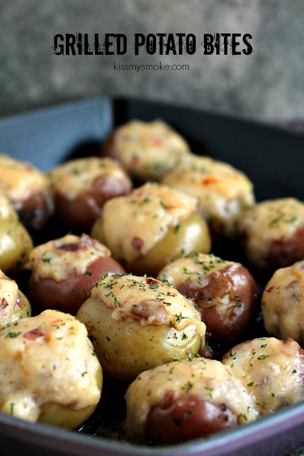 Potato Bites cooked to perfection on the grill. 