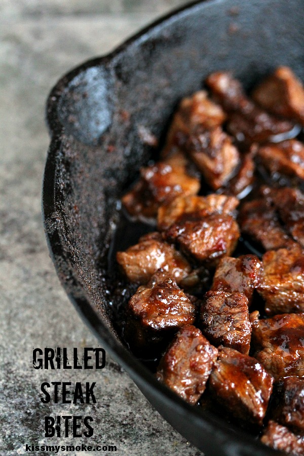 Grilled Steak Bites are perfectly easy and seriously scrumptious!