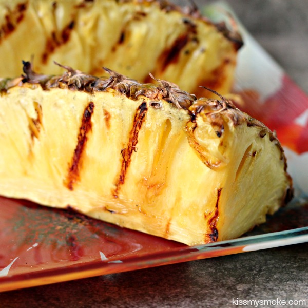 Grilled Whole Pineapple on platter