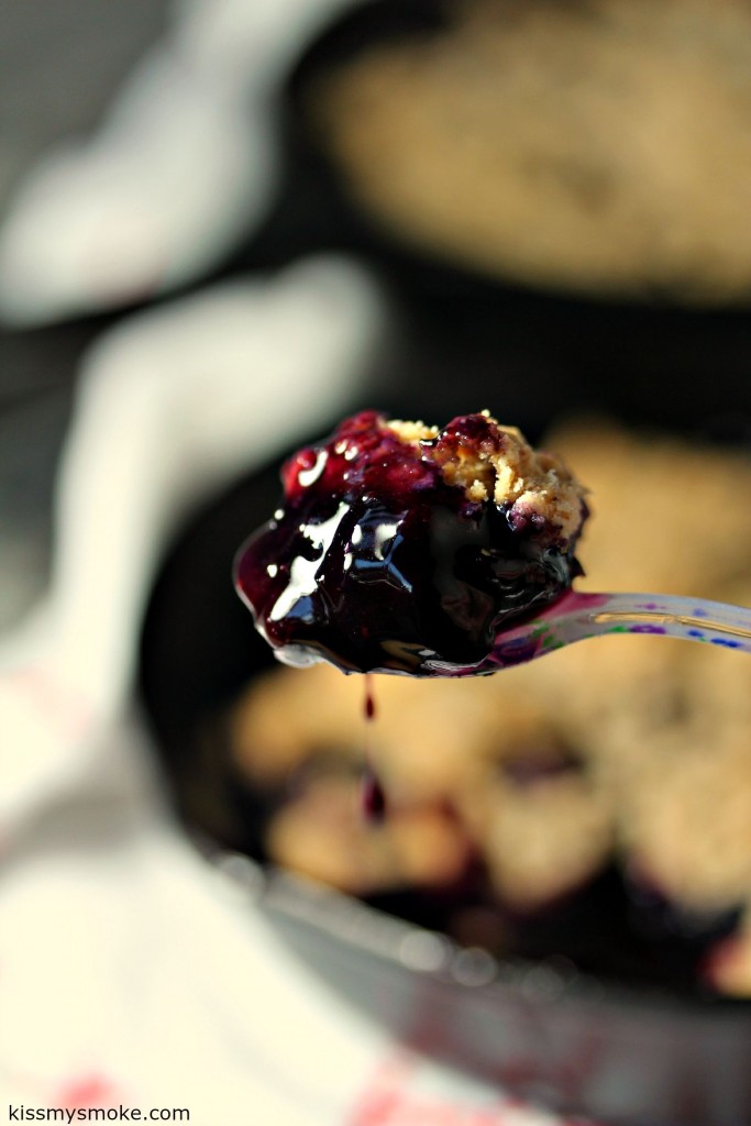 Grilled Blueberry Cobbler is the highlight of any summer meal. Use fresh berries whenever possible for maximum flavour!